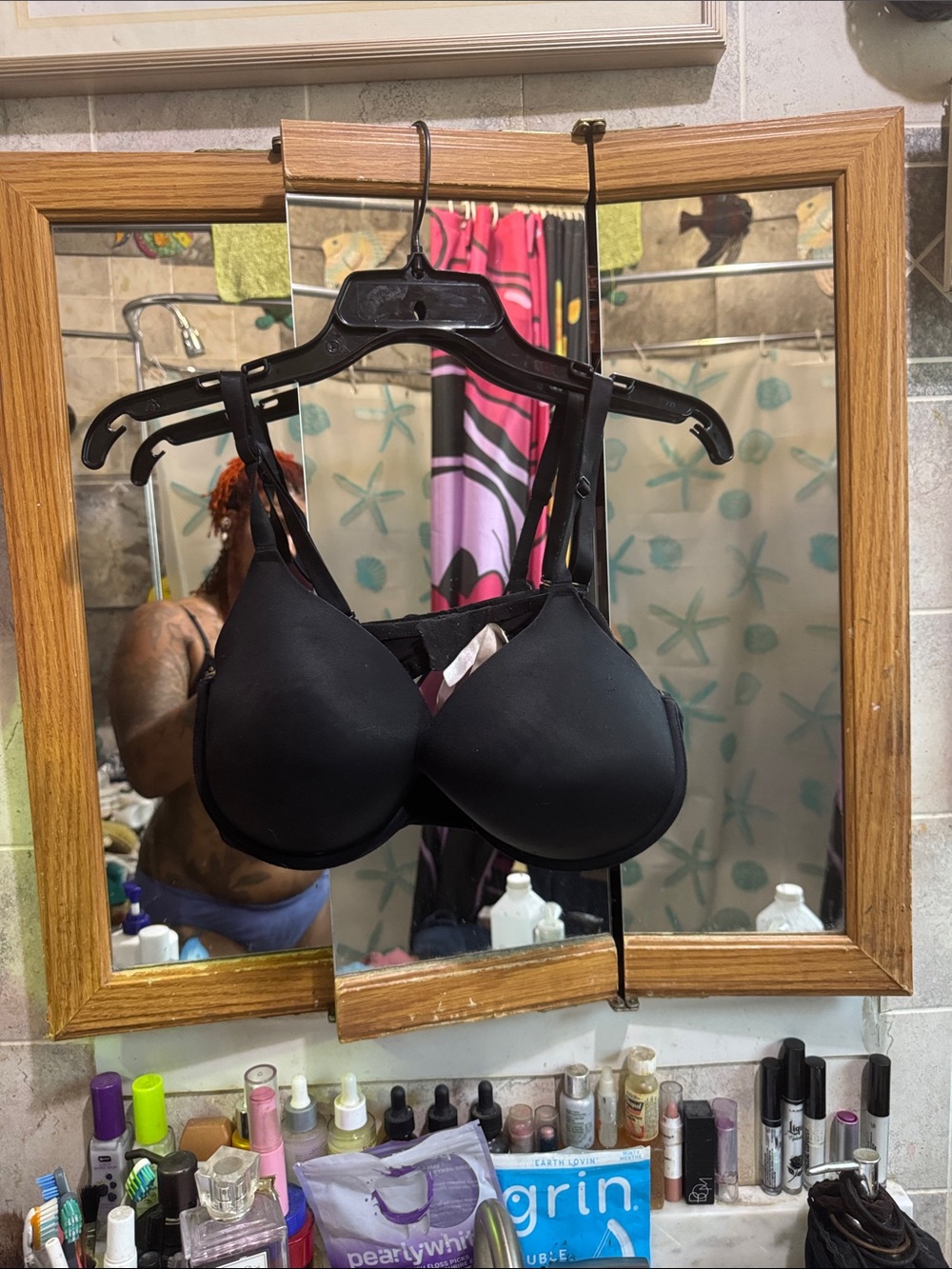 Pink bra